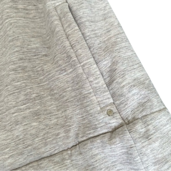 ATHLETA Apres Anything Open Front Cotton Sherpa Vest in Heathered Tan/Cream XS - Picture 5 of 7